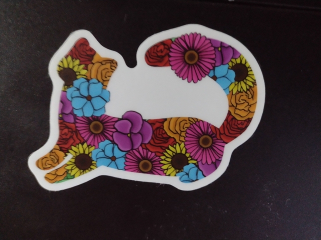 A very floral ferret